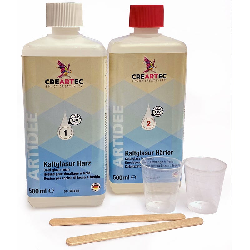 Cold glaze epoxy resin 1000ml (500+500ml)