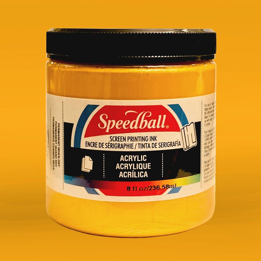 Acrylic Screentrycksfärg Speedball Gold 237ml