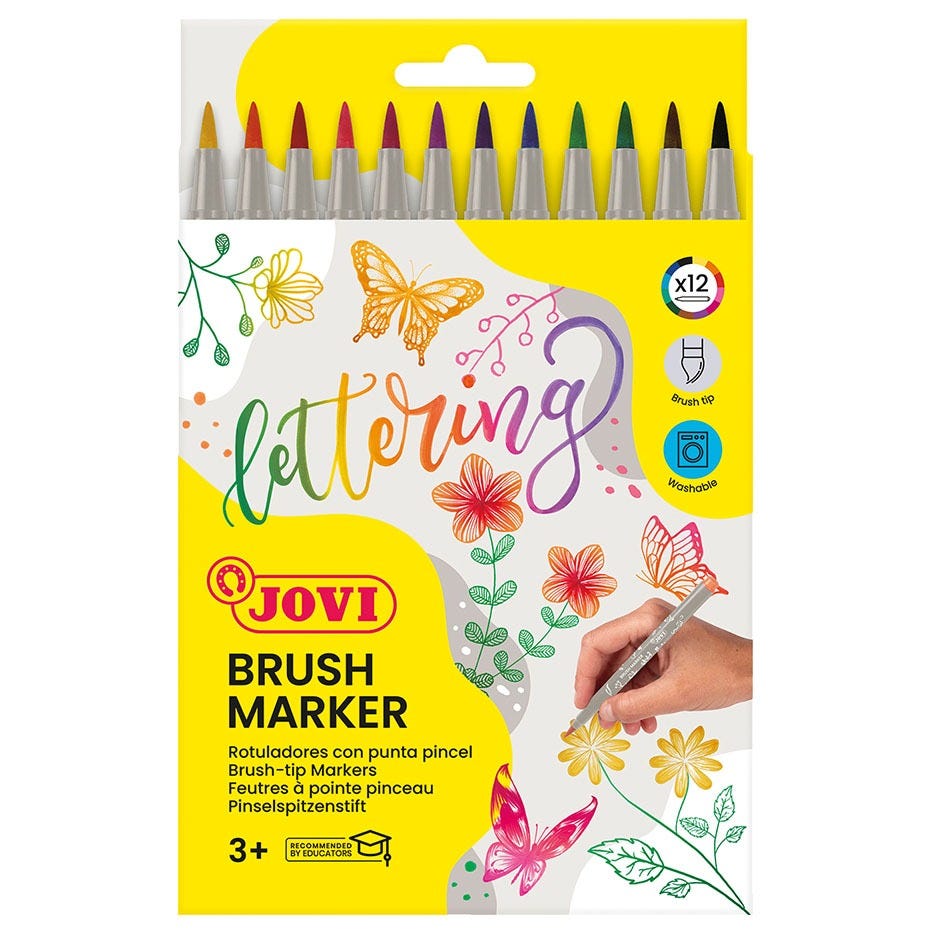 Brush markers Jovi 12-set