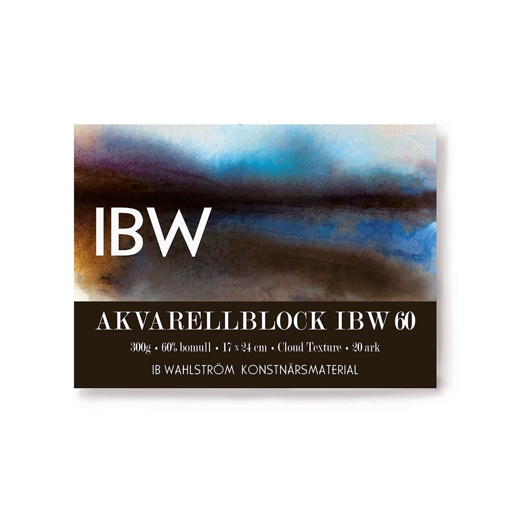 Akvarellblock IBW60 300g 17x24cm Cloud 20ark