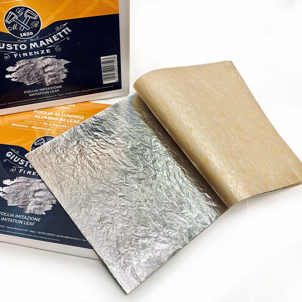 Slagmetall Silver 140x140mm 25blad