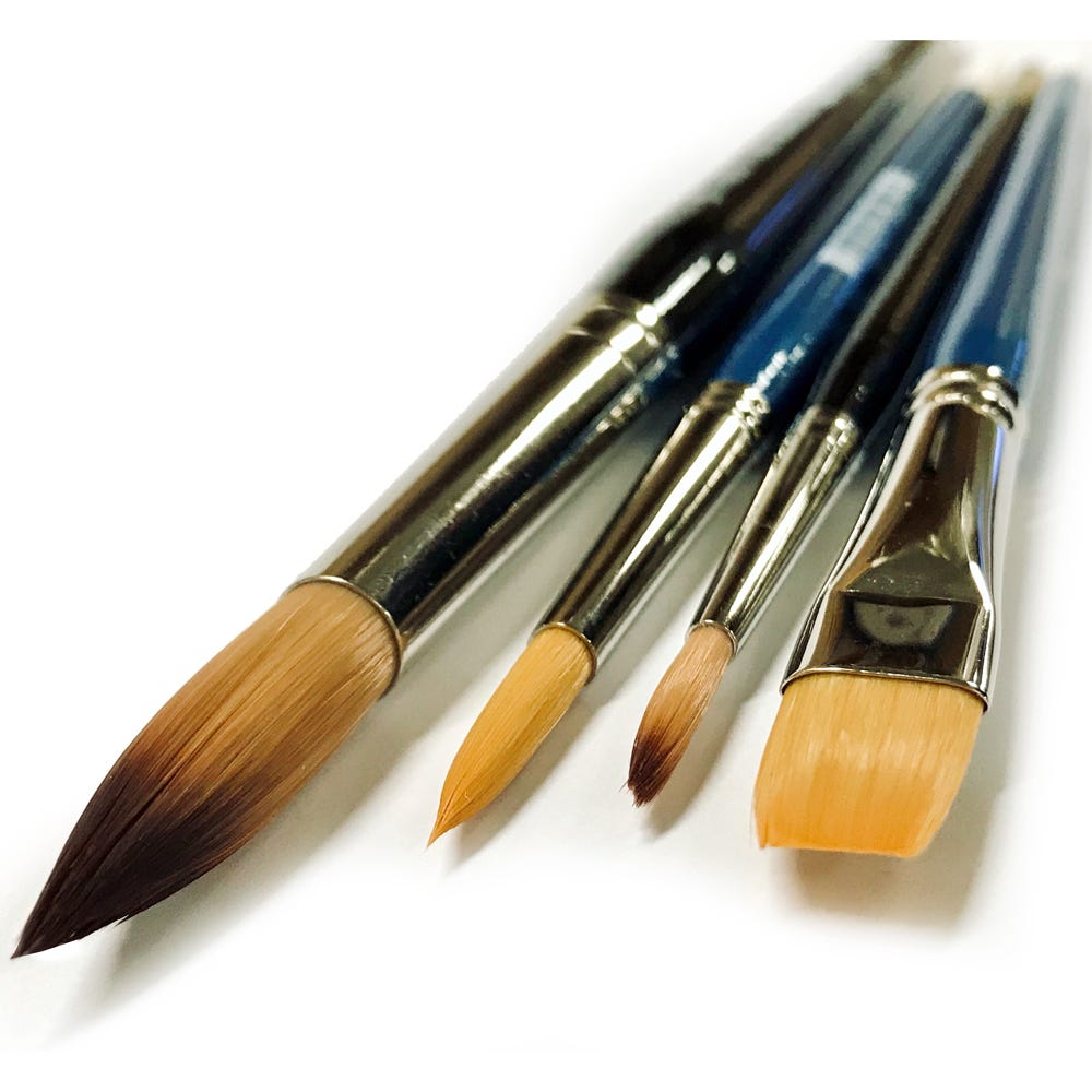 Penselset Akvarell Syntet 4st