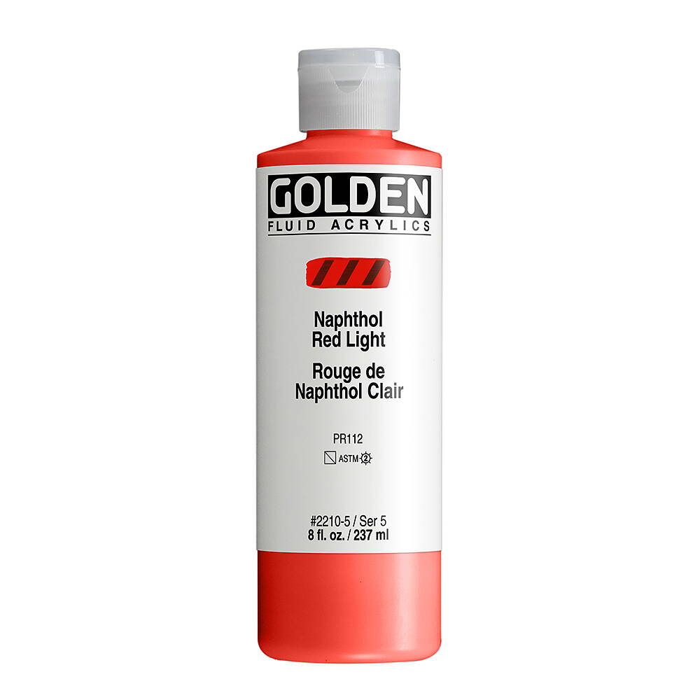 Golden Fluid Acrylics Naphthol Red light 237ml