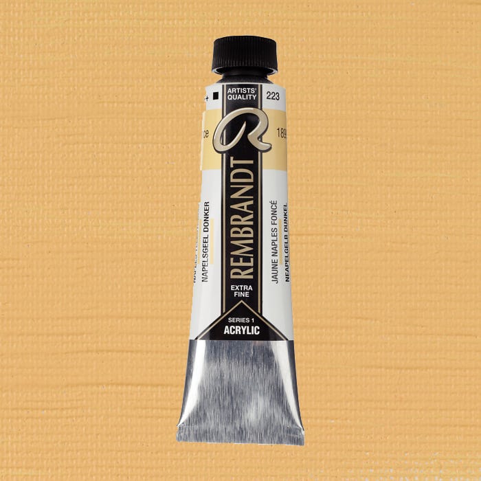 Rembrandt acrylic Naples yellow deep 40ml