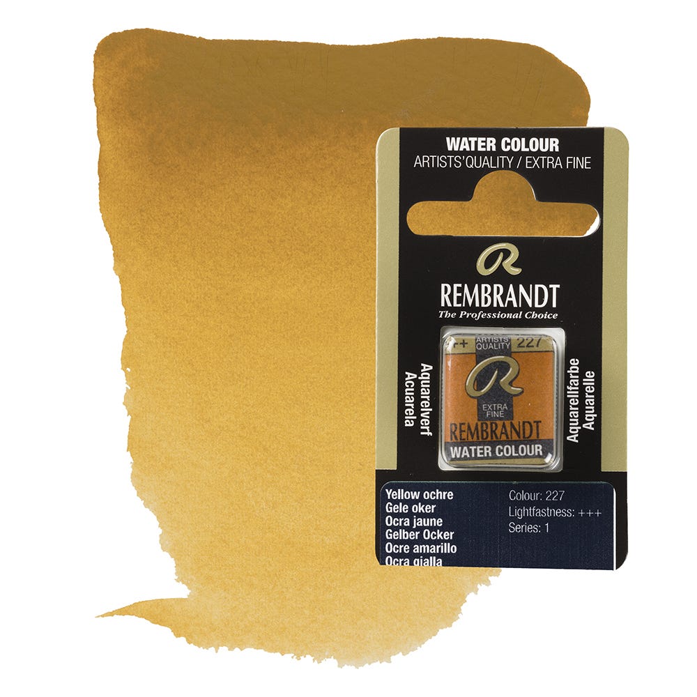 Rembrandt Akvarell Yellow ochre ½ kopp