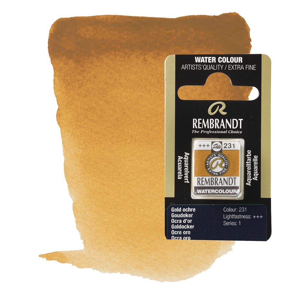 Rembrandt Akvarell Gold ochre ½kopp