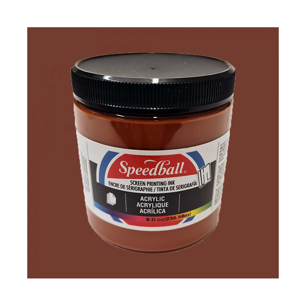 Acrylic Screentrycksfärg Speedball Brown 237ml