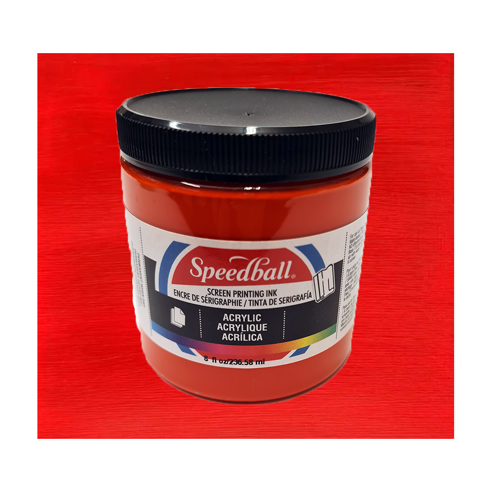 Acrylic Screentrycksfärg Speedball Fire Red 237ml