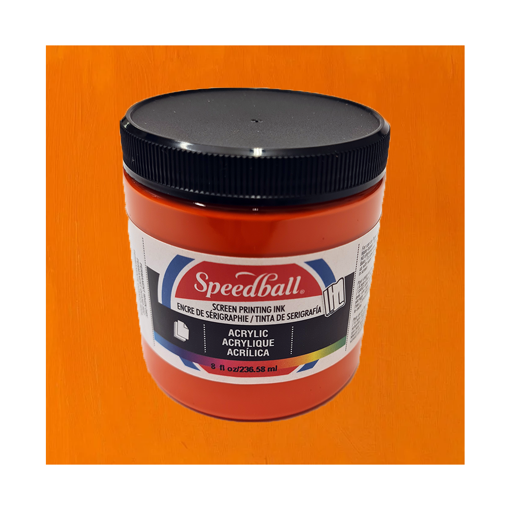 Acrylic Screentrycksfärg Speedball Orange 237ml