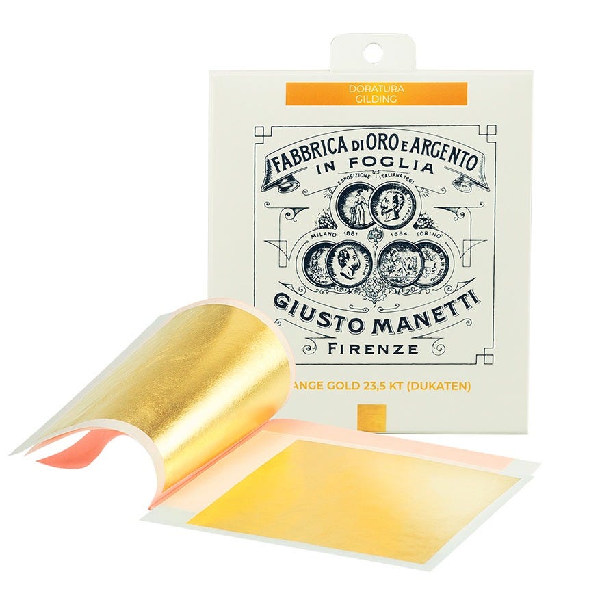 Bladguld TRANSFER 23,75 karat 80x80mm 25 blad