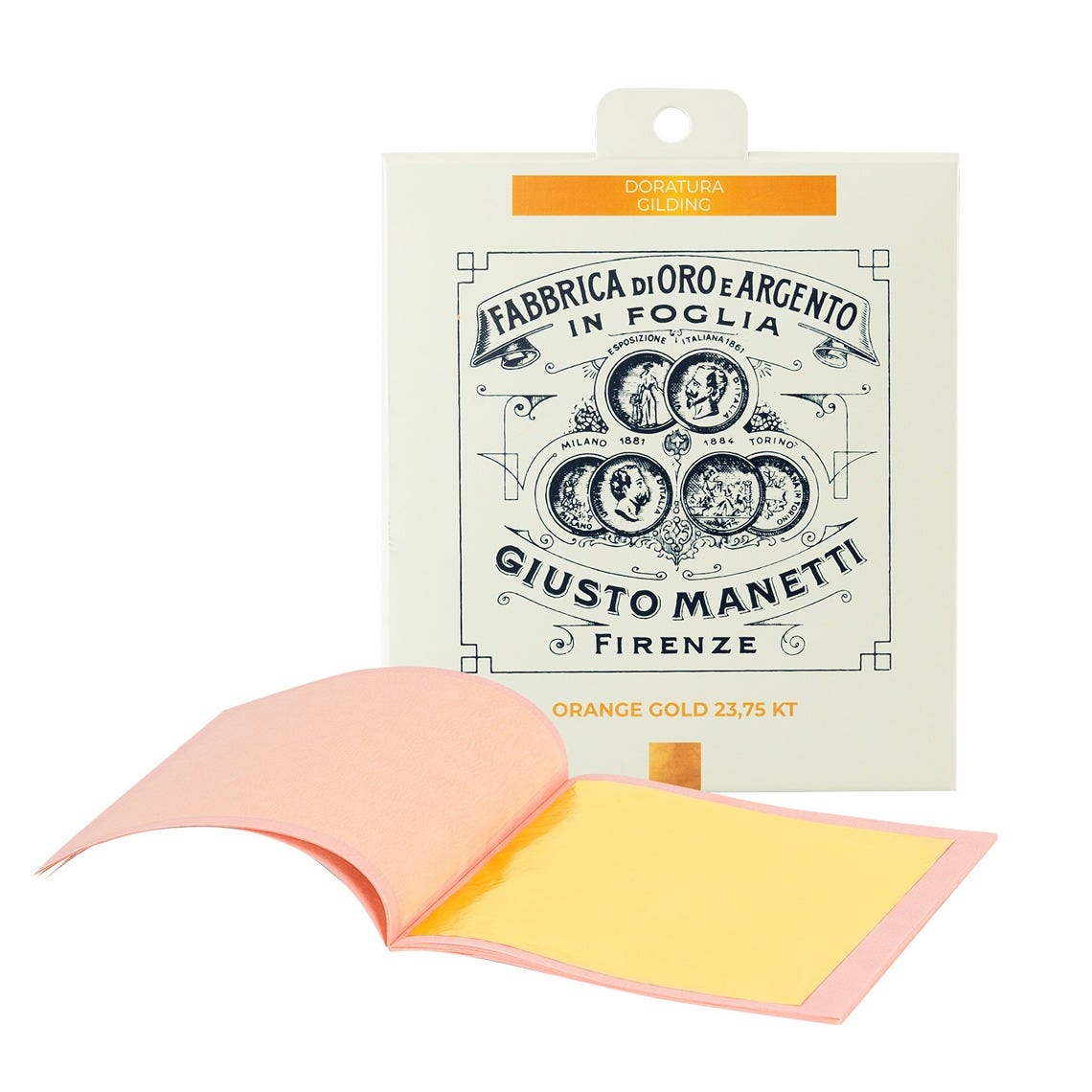 Bladguld 23,75 karat 80x80mm 25 blad