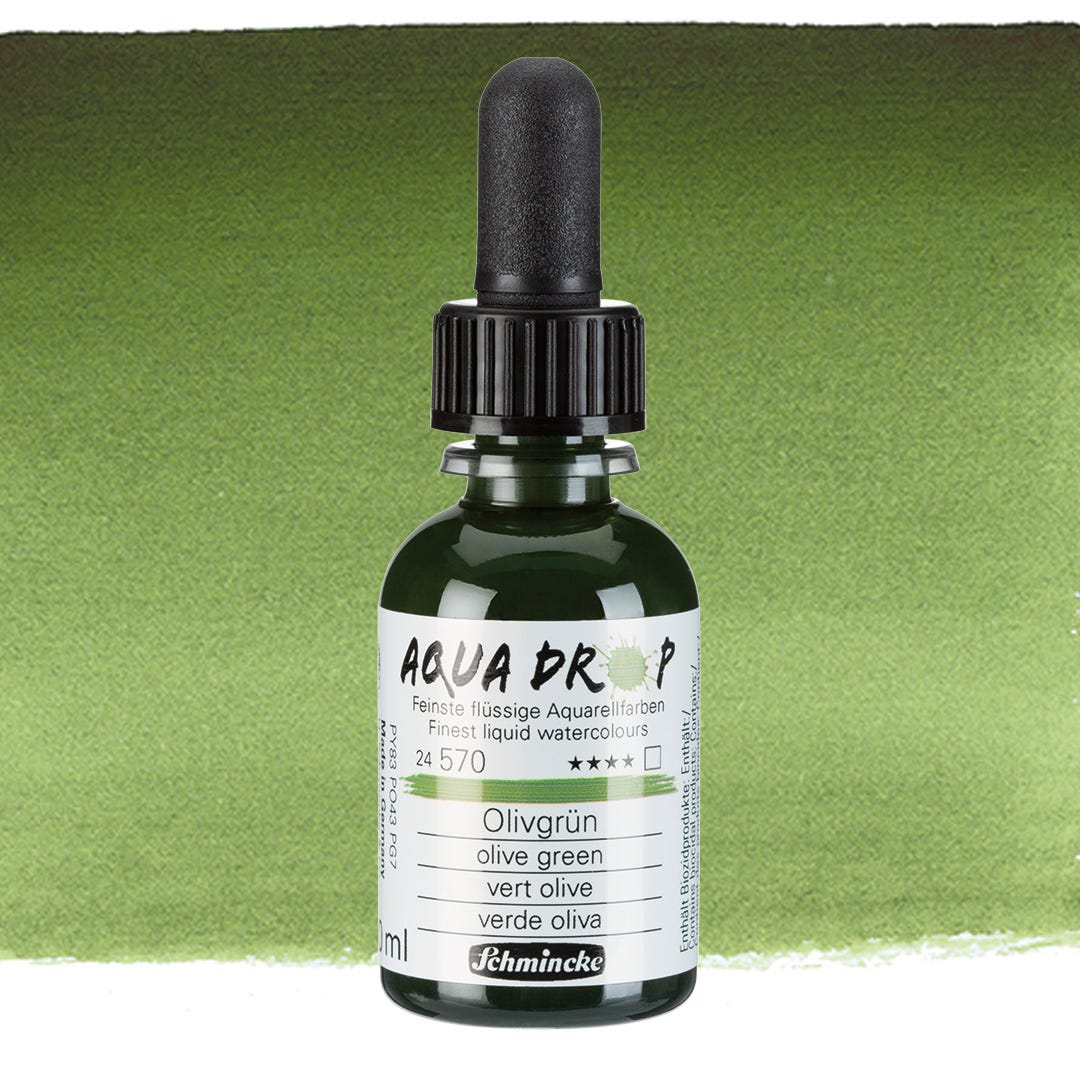 Aqua Drop Olive green 30ml Schmincke