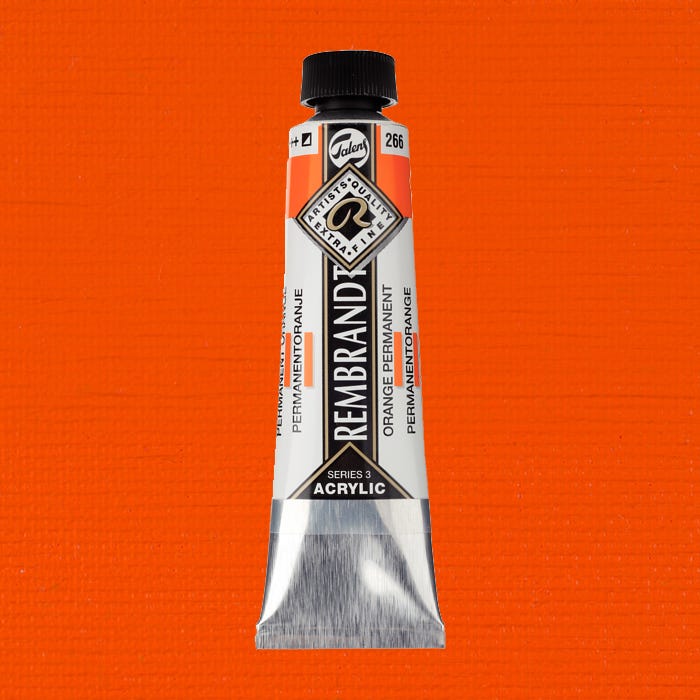 Rembrandt acrylic Permanent Orange 40ml