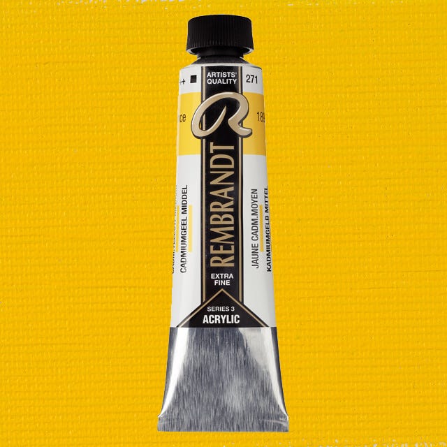 Rembrandt acrylic Cadmium yellow medium 40ml