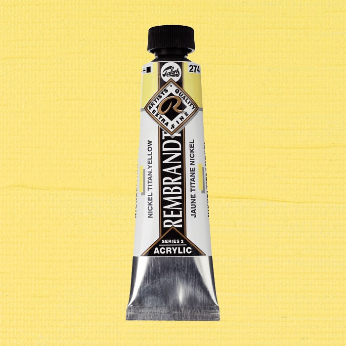 Rembrandt acrylic Nickel titan yellow 40ml