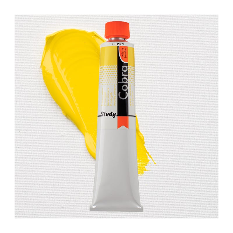 Cobra Study oil water.m Primary Yellow 200ml
