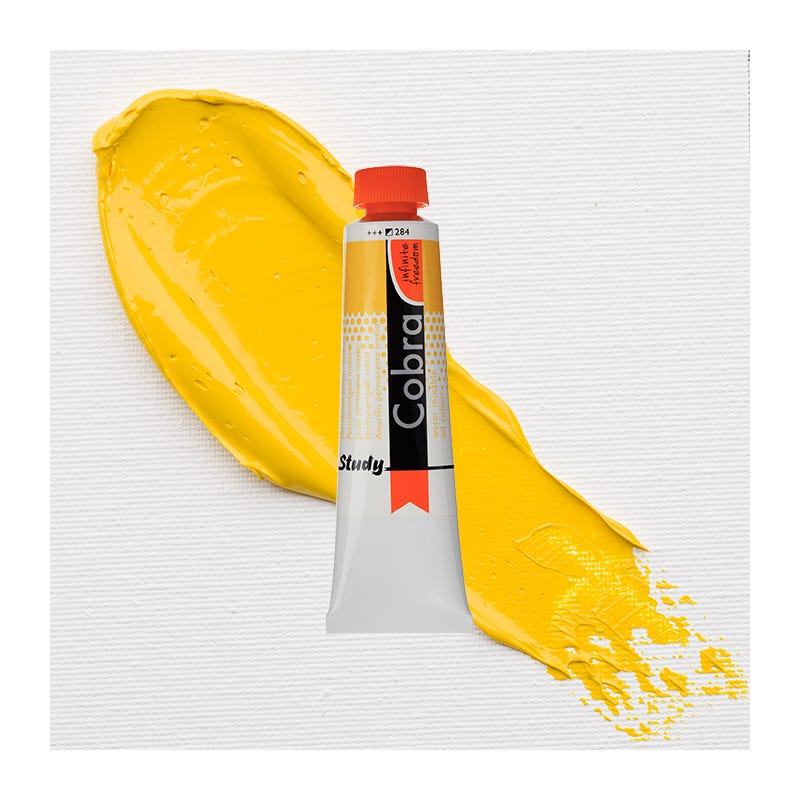 Cobra Study oil water.m Permanent Yellow Medium 40ml