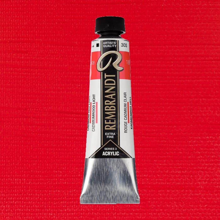 Rembrandt acrylic Cadmium red light 40ml