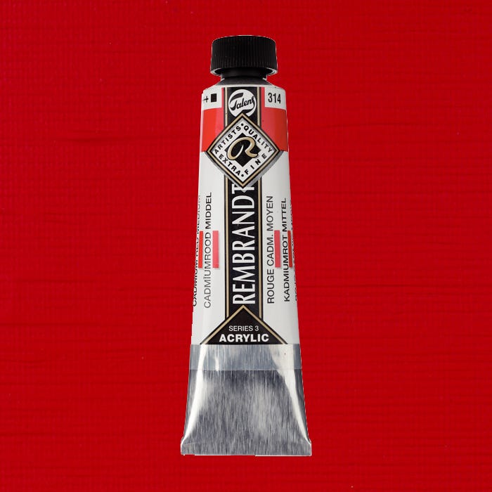 Rembrandt acrylic Cadmium red medium 40ml