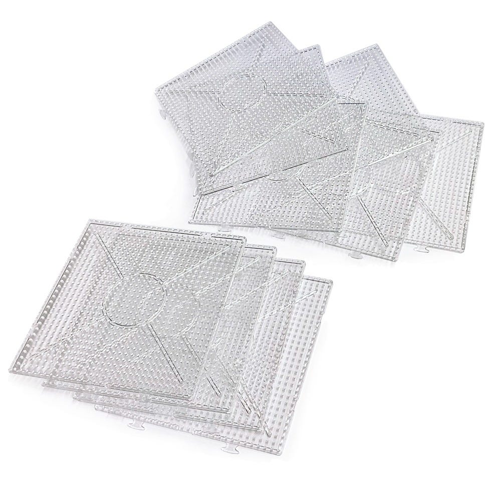 Pärlplatta för rörpärlor fyrkant 15cm 10st/fp