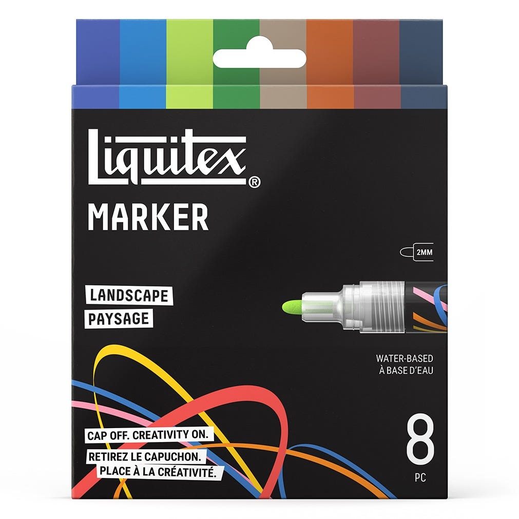 Akrylmarker Liquitex Landscape set 2mm x 8