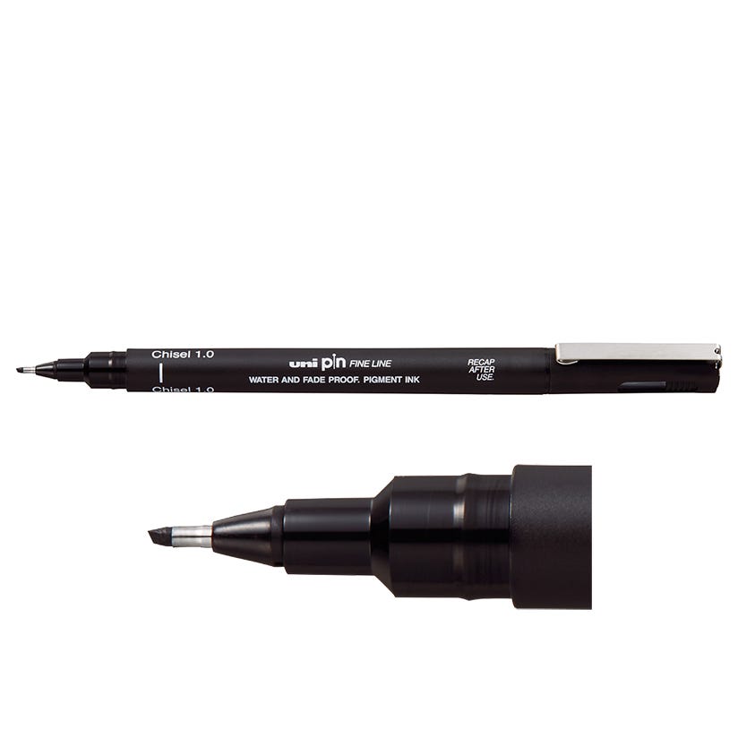 Uni Pin KalligrafiMarker 1,0mm Black