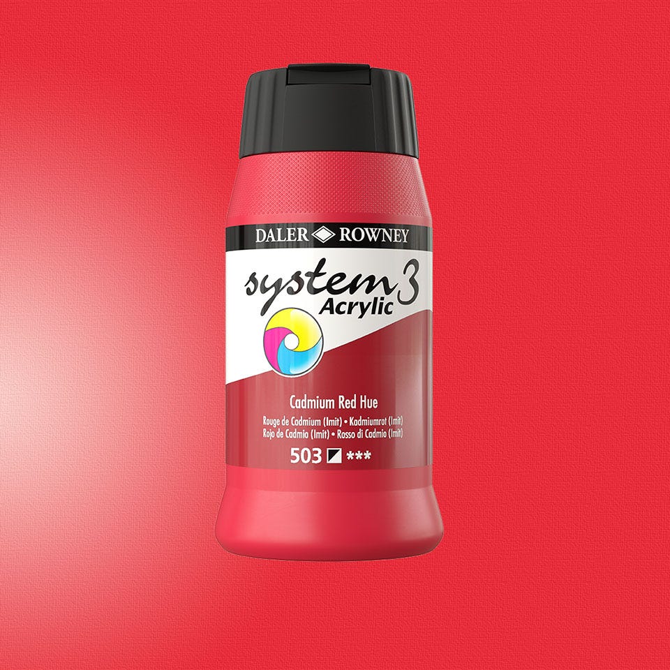 System3 Cadmium Red Hue 500ml