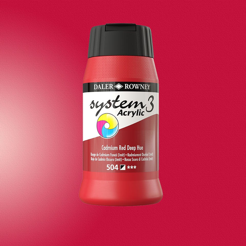 System3 Cadmium Red Deep 500ml