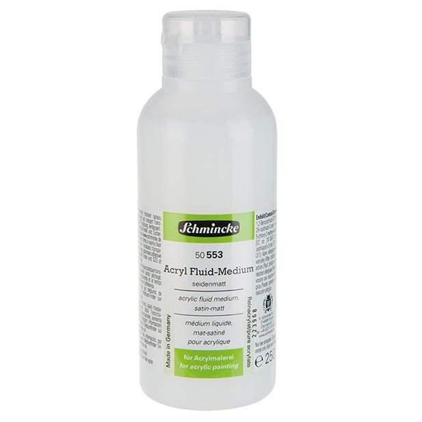 Acrylic fluid medium satin-matt 250ml Schmincke