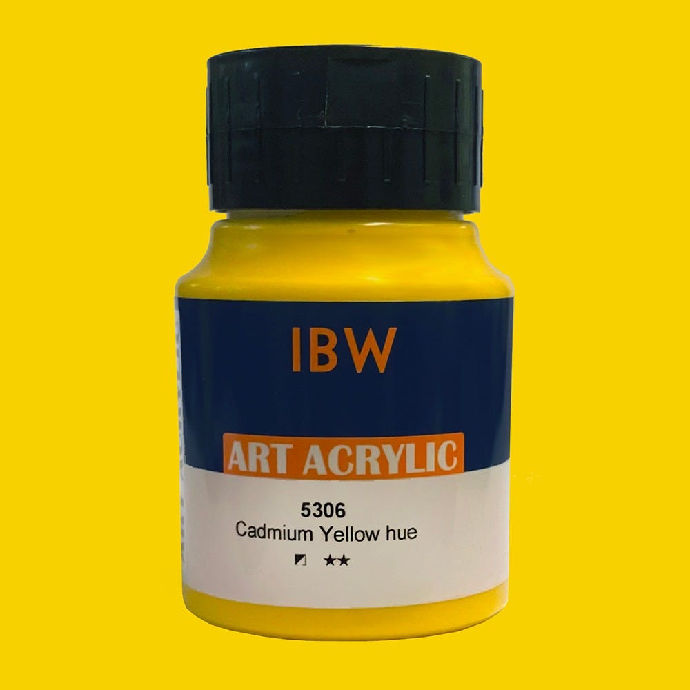 IBW Art Acrylic Cadmium Yellow hue 500ml