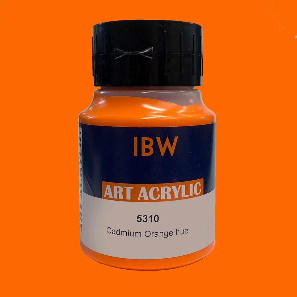 IBW Art Acrylic Cadmium Orange hue 500ml