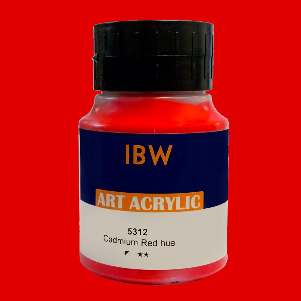 IBW Art Acrylic Cadmium Red hue 500ml