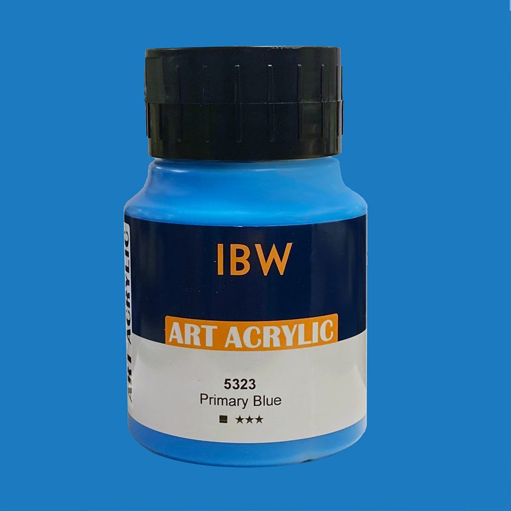 IBW Art Acrylic Primary Blue 500ml