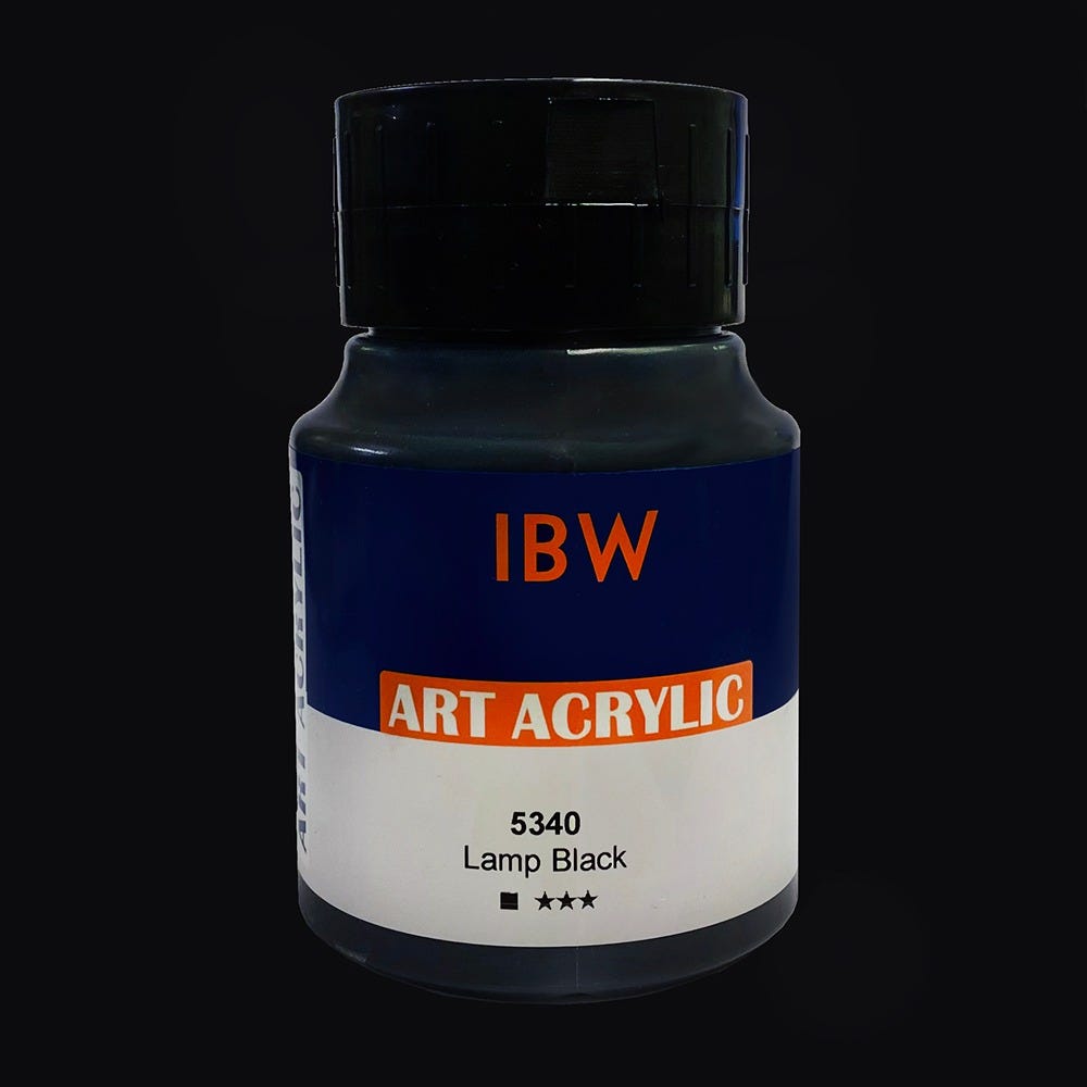IBW Art Acrylic Lamp Black 500ml