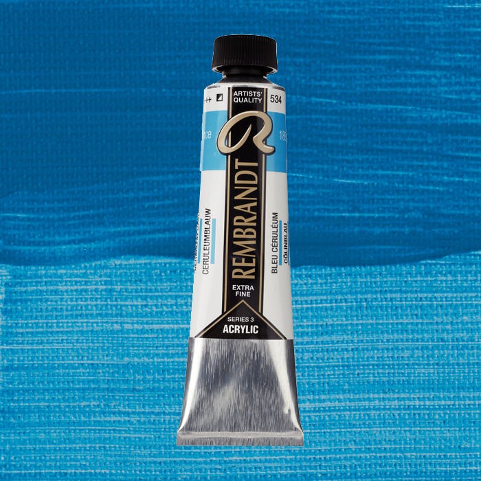 Rembrandt acrylic Cerulean blue 40ml