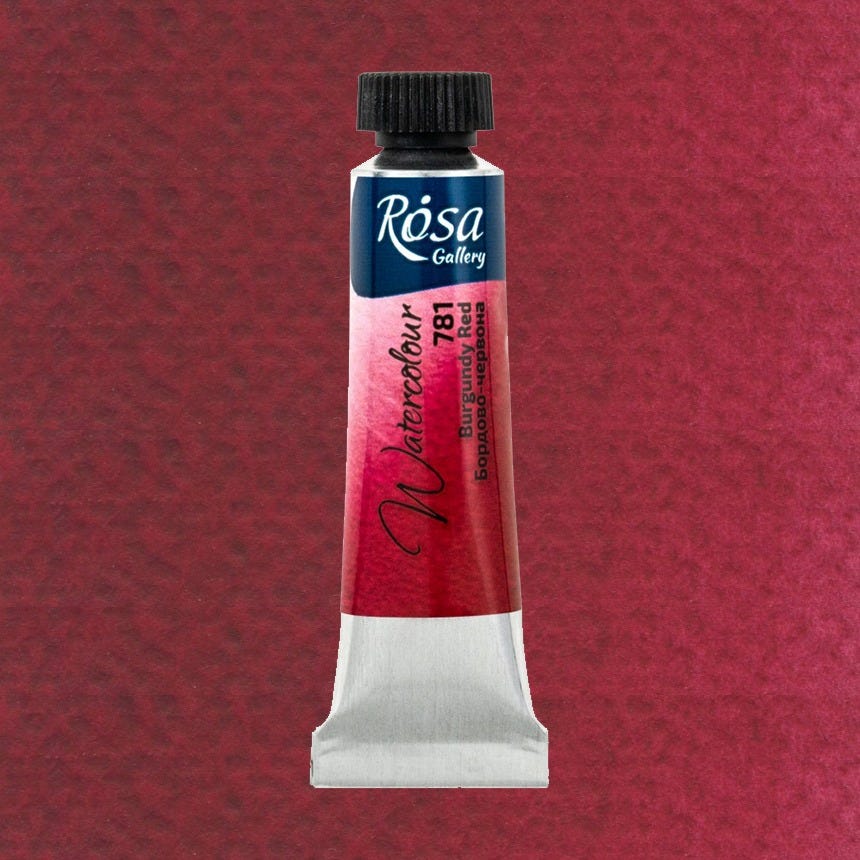 Rosa Gallery akvarell Burgundy Red tub 10ml