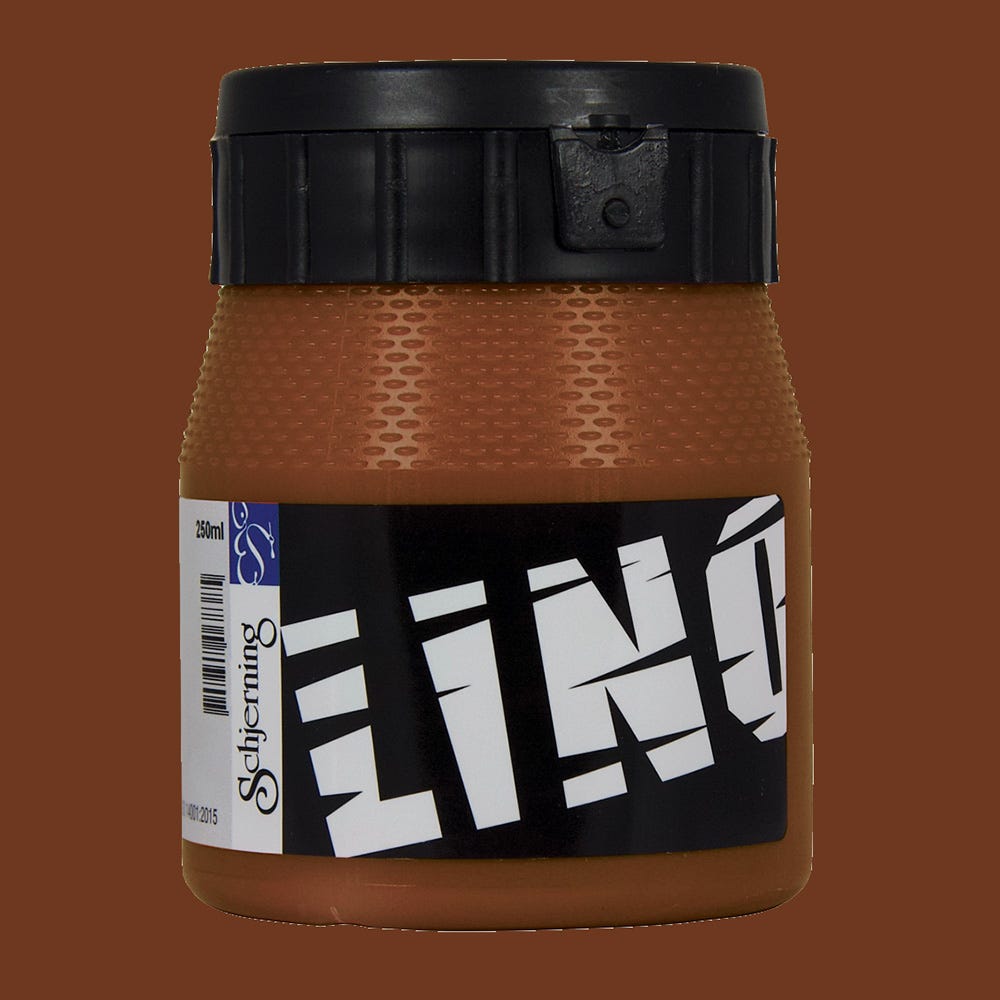 Linofärg Schjerning 250ml Brun•