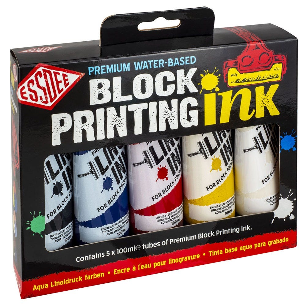 Linofärg Essdee 5x100ml primärfärger