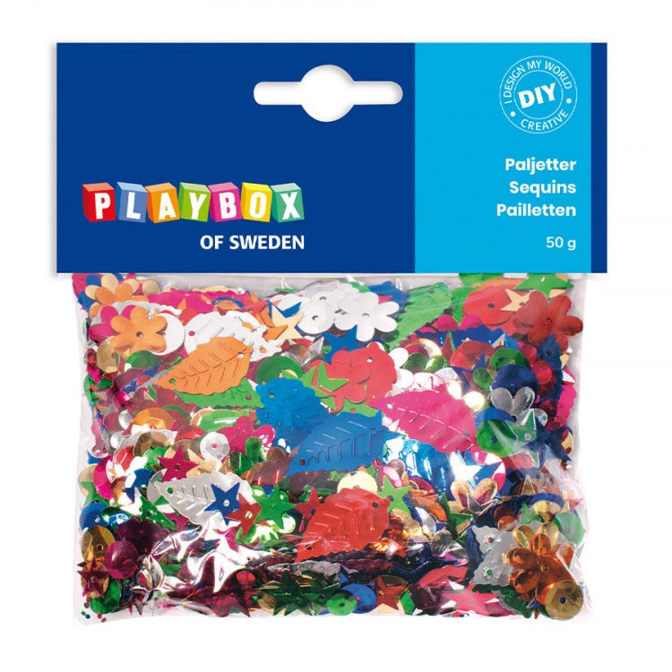 Paljettmix stora 50g