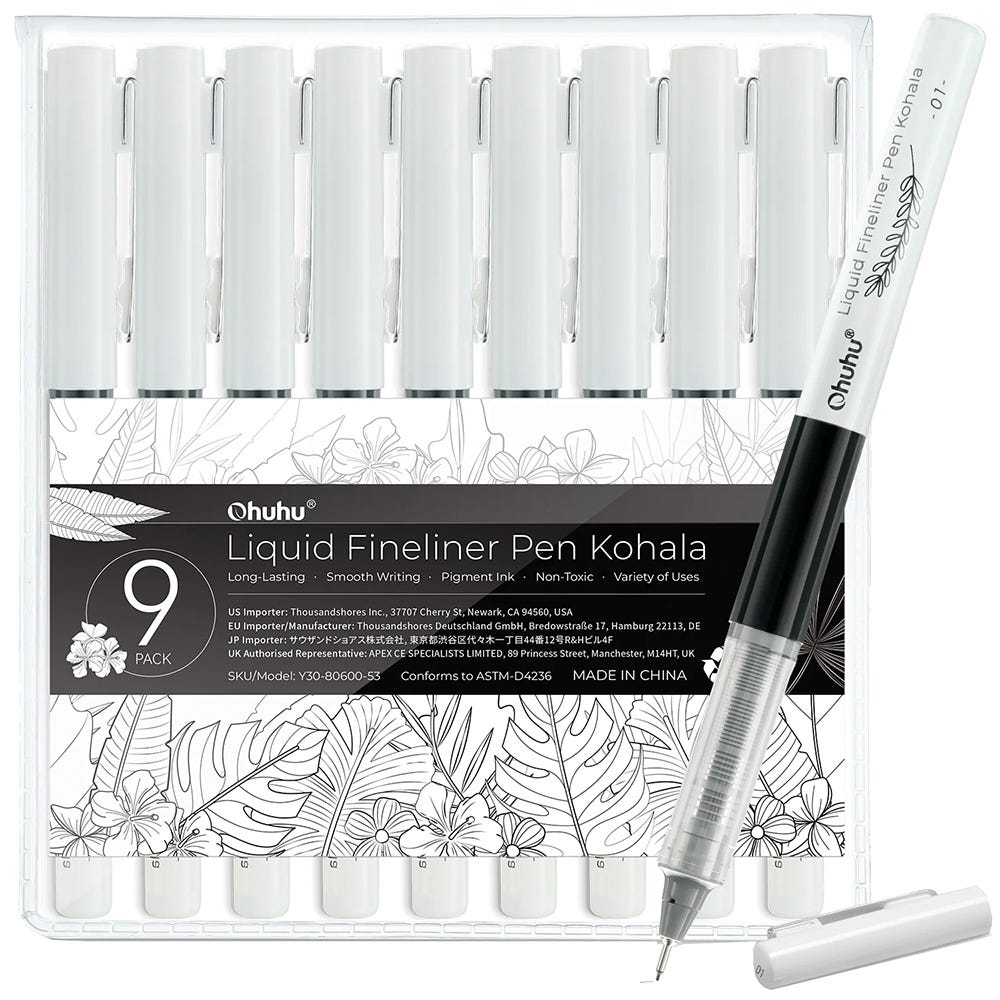 Ohuhu Fineliner Drawing pens 9set