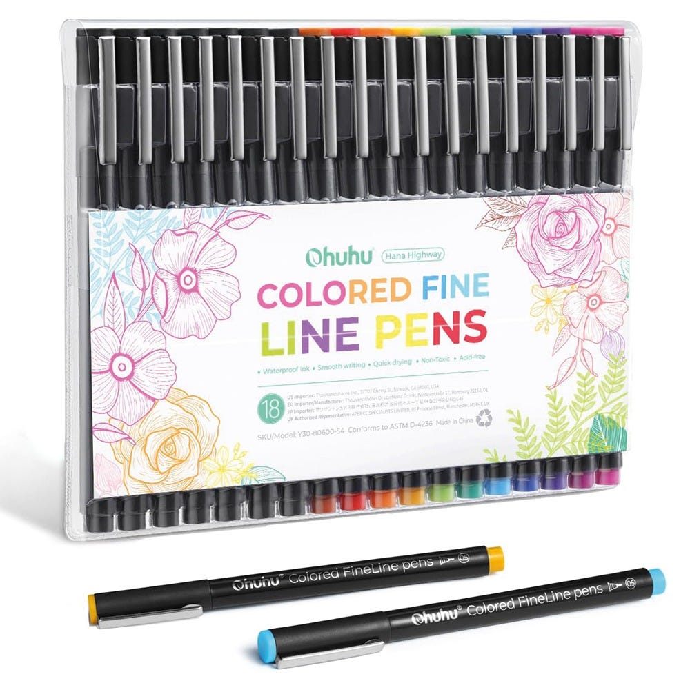 Ohuhu Fineliner Drawing pens 18set