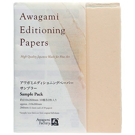 Awagami Edition Sample Pack, 20ark (10x2st) 21x26cm