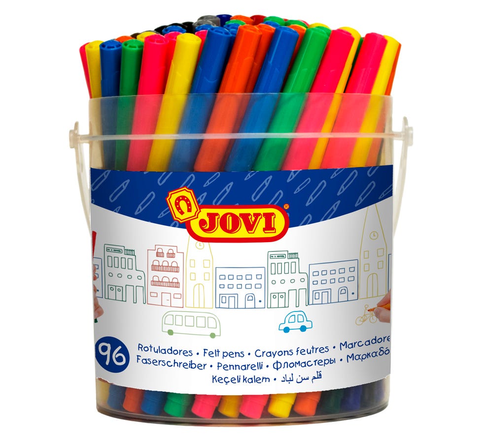 Tuschpennor Jovi smala burk 96st