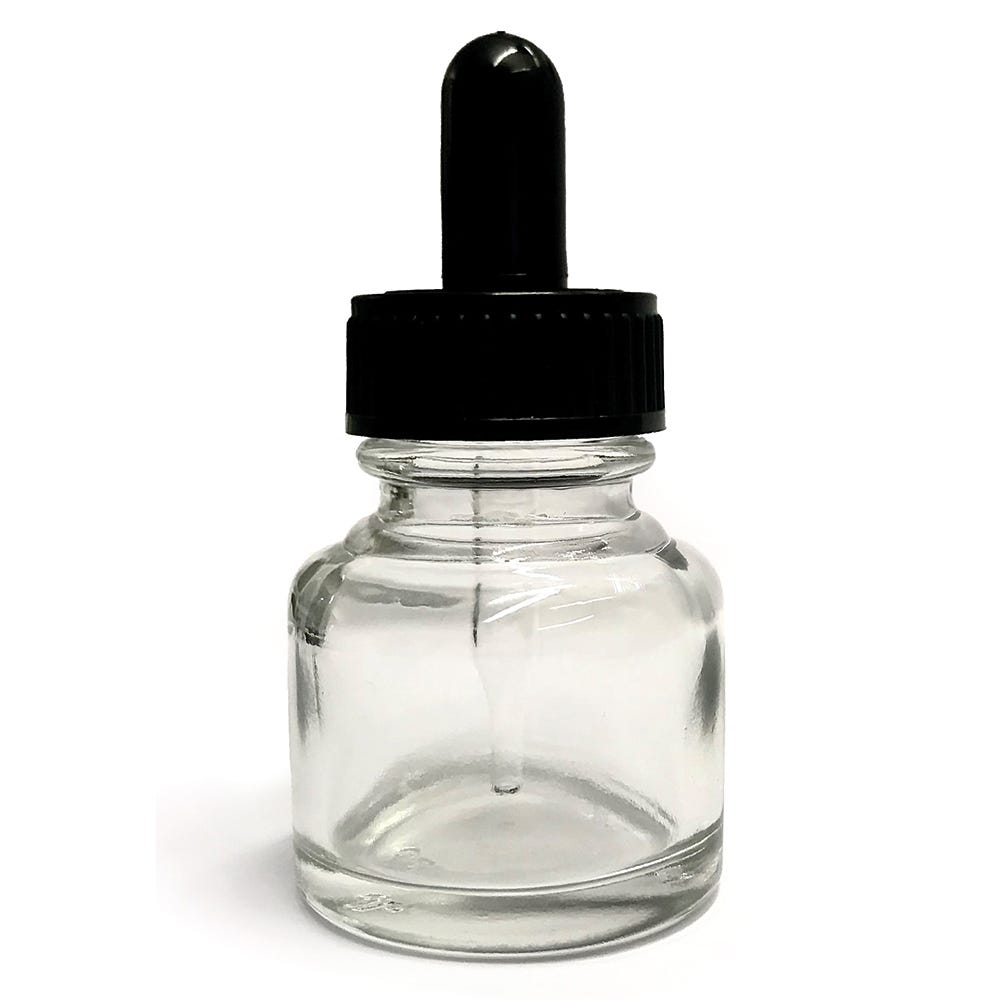 Glasflaska med pipett (tom) 30ml