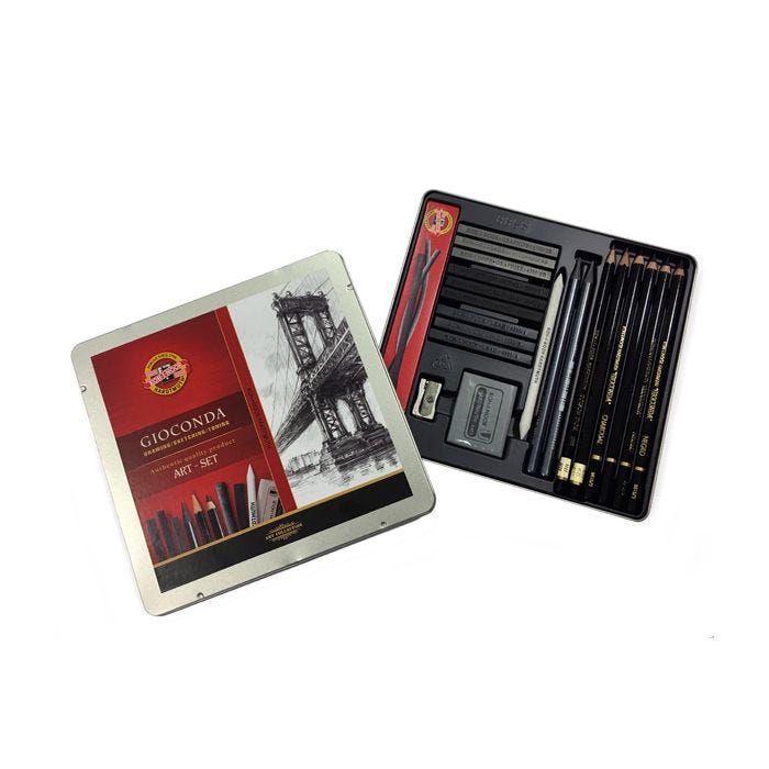 Koh-i-noor Sketching Art Set plåtask 23 delar