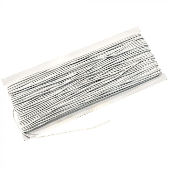 Elastisk snodd Vit ø1mm 50m