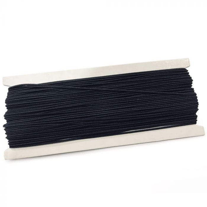 Elastisk snodd Svart ø1mm 50m