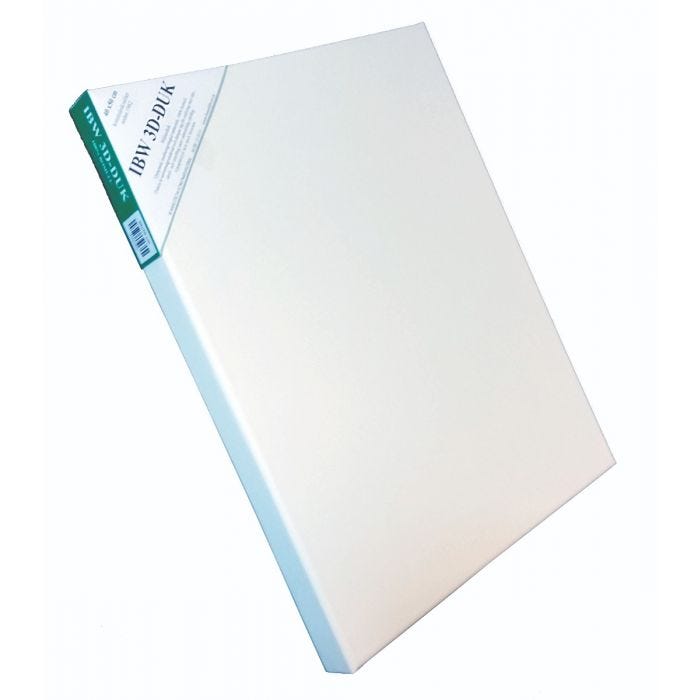 3D Duk 100x100x4cm bomullsduk på fururam