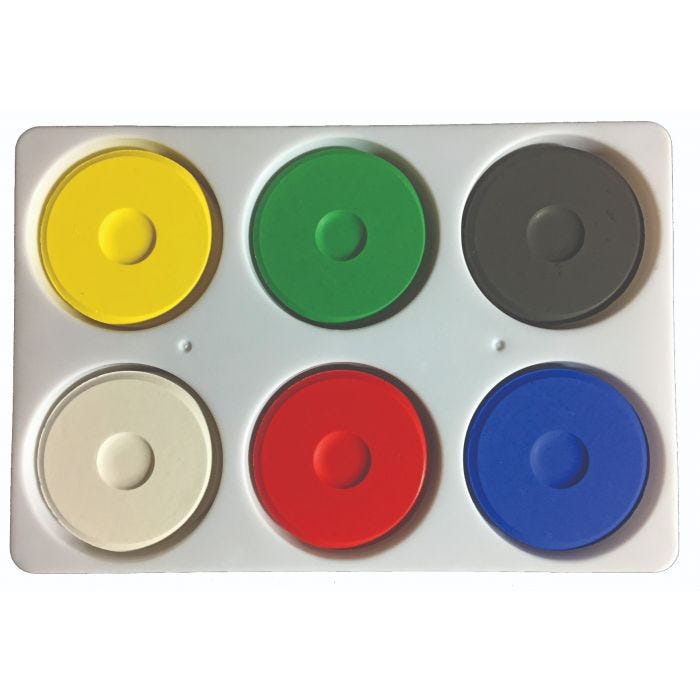 Täckfärgskaka 6st sorterat i plastpalett