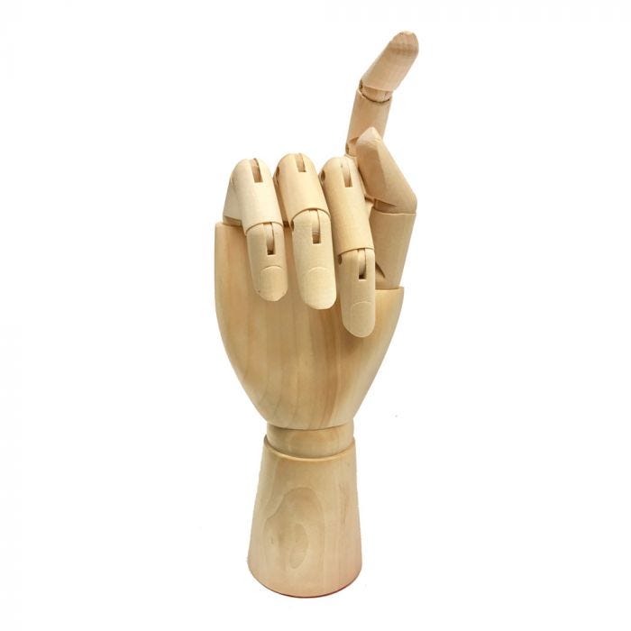 Modellhand kvinna höger 25cm